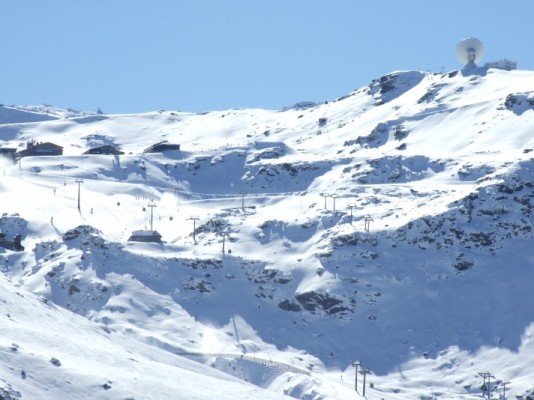 Sierra NEvada, vista panoramica de las pistas