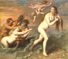 Venus saliendo del agua.