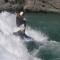 Serious fun river surfing, Queenstown, New Zealand